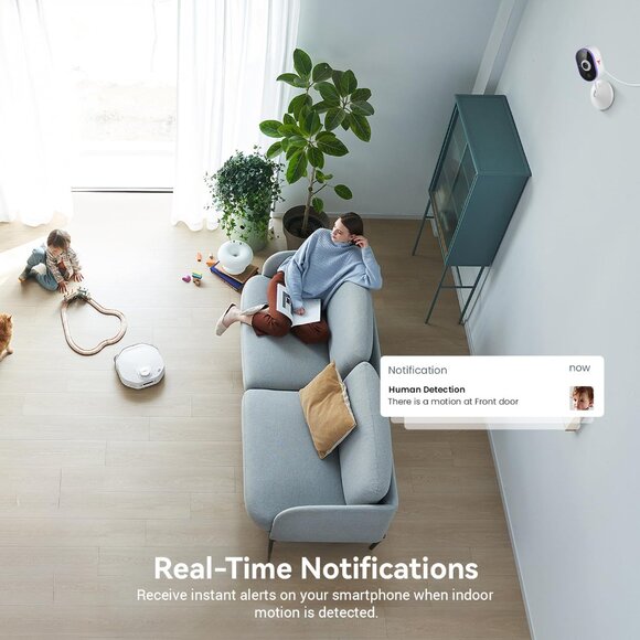 Indoor Wi-Fi Security Camera HD Night Vision 2-Way Talk - Picture 5 of 7